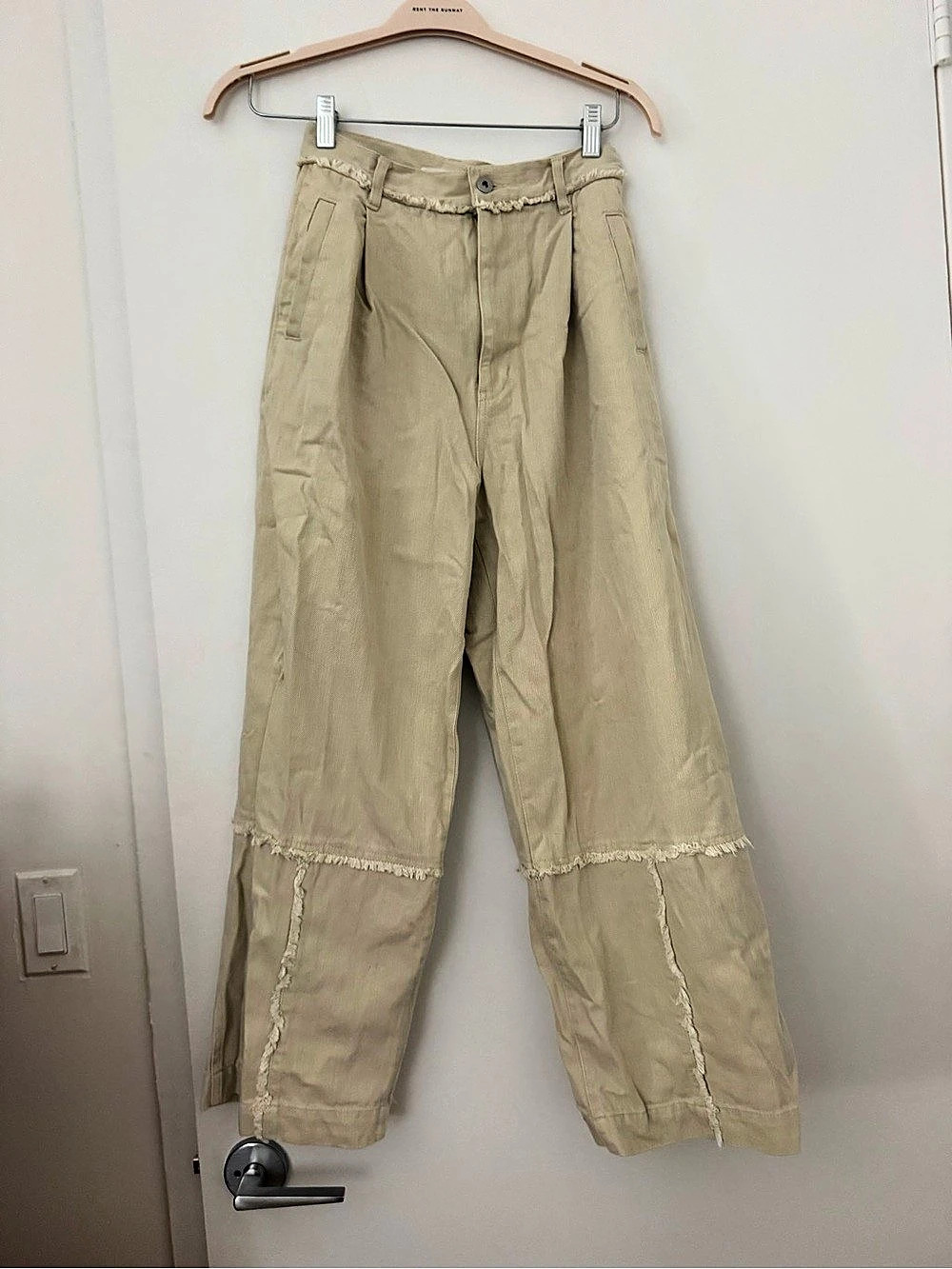 Japanese Wide Leg Pants in Beige Like New